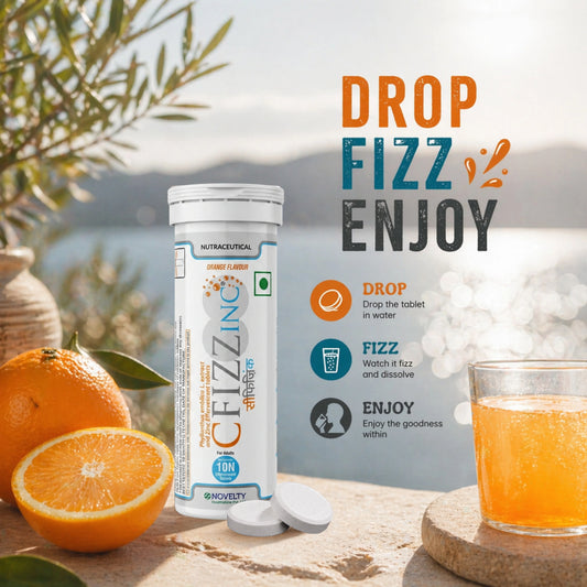 Cfizzinc – Vitamin C & Zinc Effervescent Tablet for Immunity & Skin