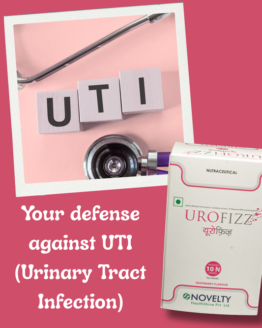 Urofizz product packaging on a pink background