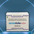 Box of Osteopeak Mom supplement on a blue background