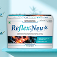 Box of Reflex-Neu supplement on a light blue background