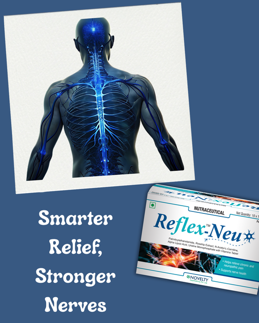 Box of Reflex-Neu supplement on a light blue background