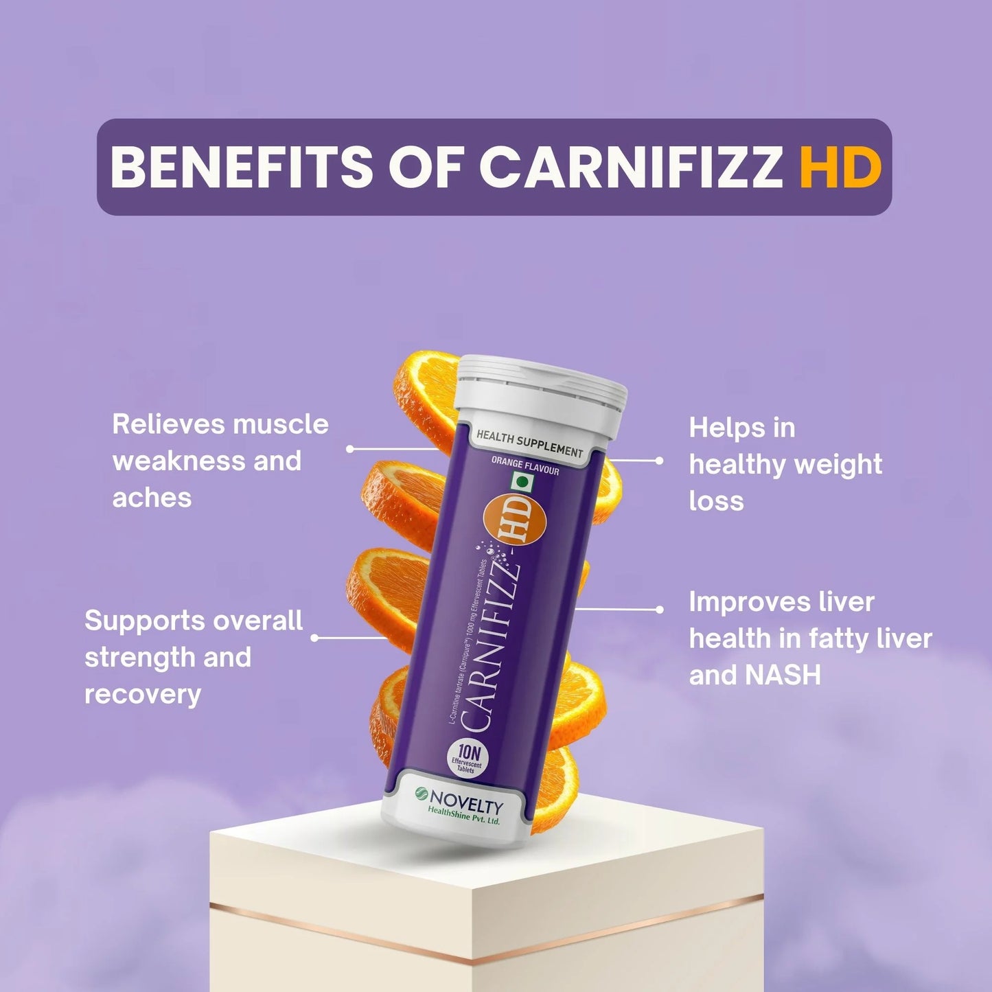 CARNIFIZZ-HD – Effervescent L-Carnitine Tablets for Muscle Energy & Recovery