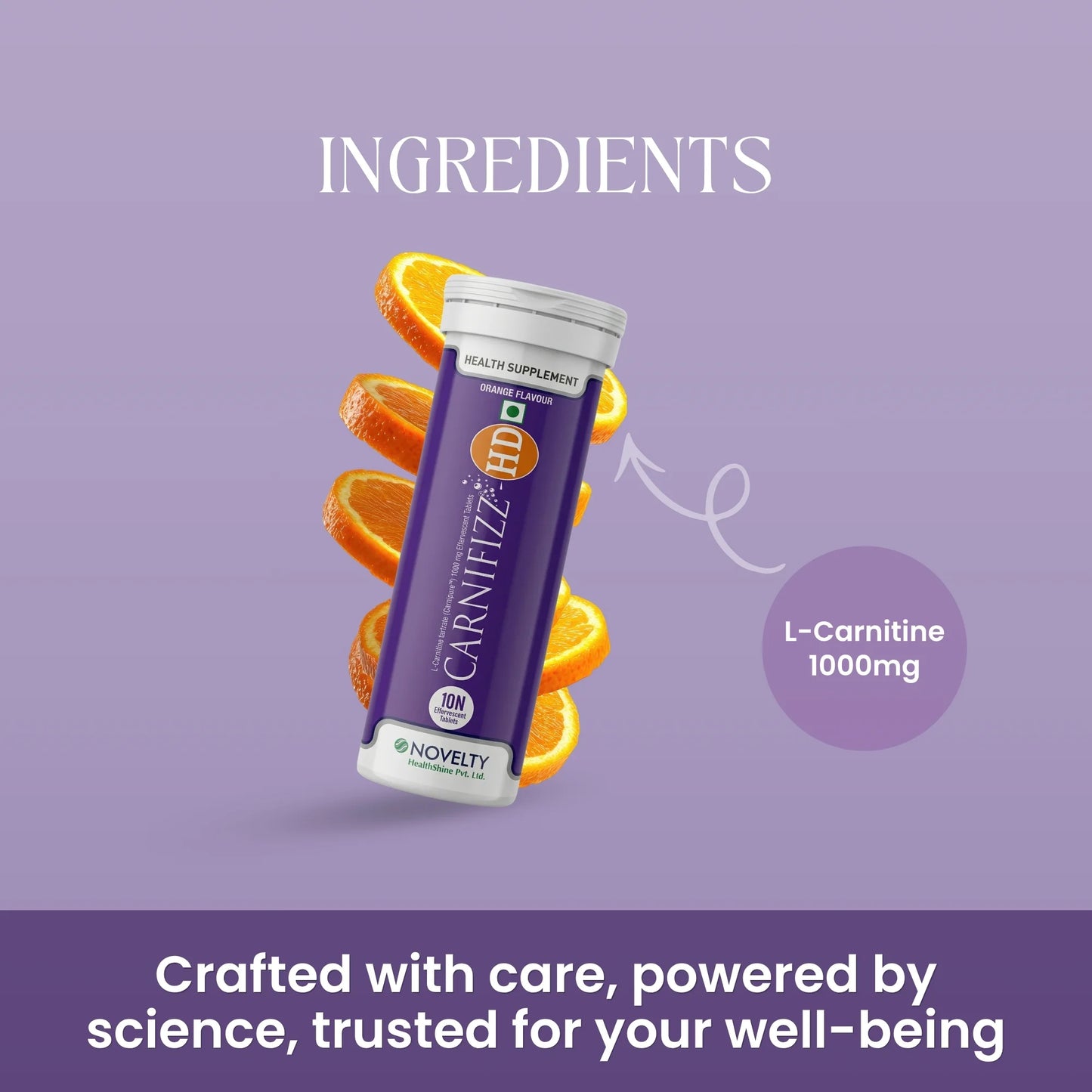 CARNIFIZZ-HD – Effervescent L-Carnitine Tablets for Muscle Energy & Recovery