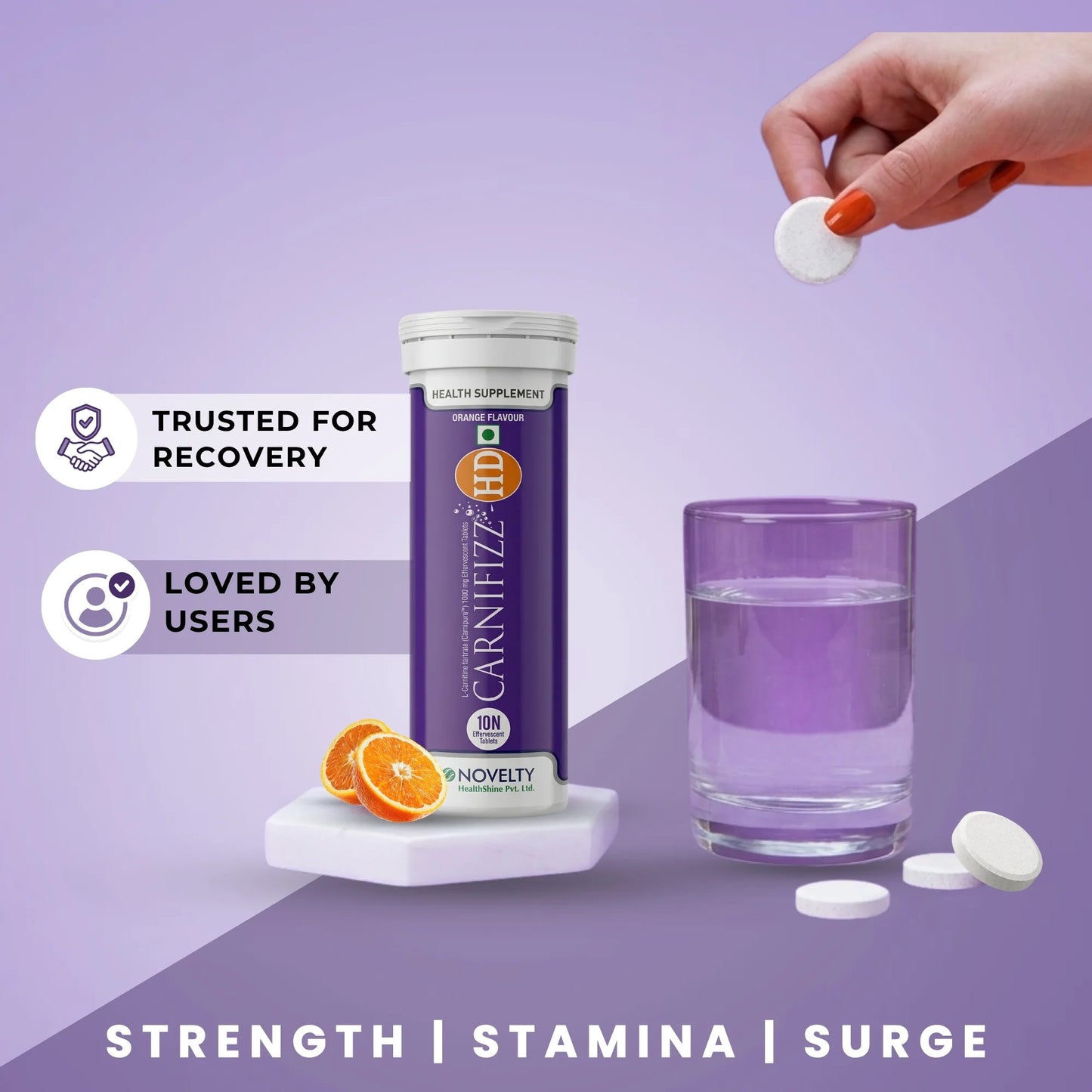 CARNIFIZZ-HD – Effervescent L-Carnitine Tablets for Muscle Energy & Recovery