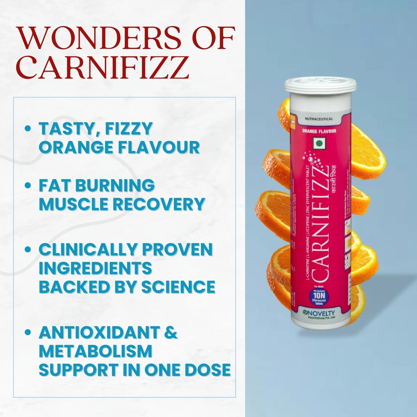 CARNIFIZZ – Effervescent Tablets for Muscle Energy & Recovery