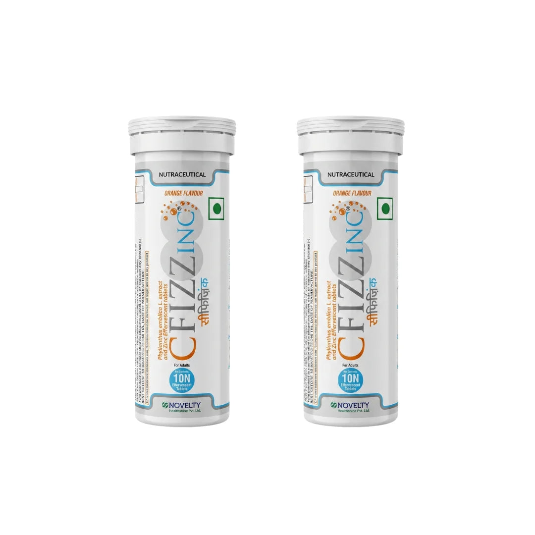 Cfizzinc – Vitamin C & Zinc Effervescent Tablet for Immunity & Skin