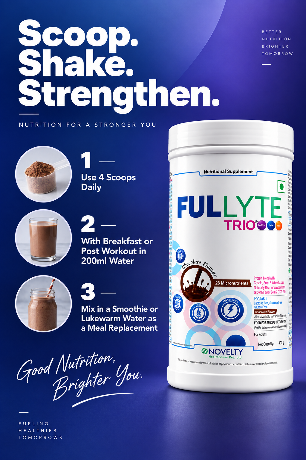 FULLYTE TRIO – Scientifically Crafted Complete Nutritional Supplement