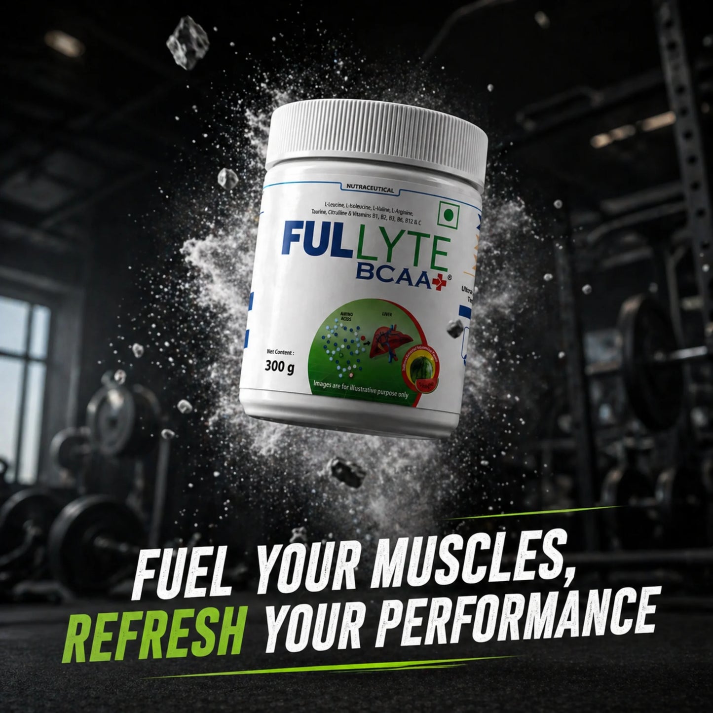 FULLYTE BCAA+ – Expertly Formulated Muscle Recovery & Liver Support