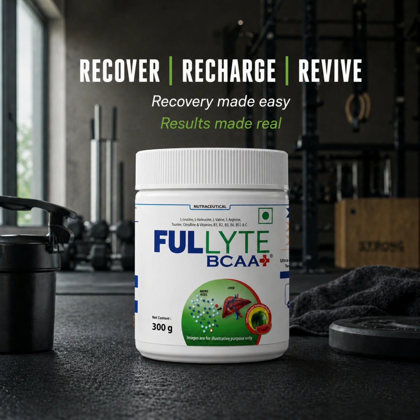 FULLYTE BCAA+ – Expertly Formulated Muscle Recovery & Liver Support