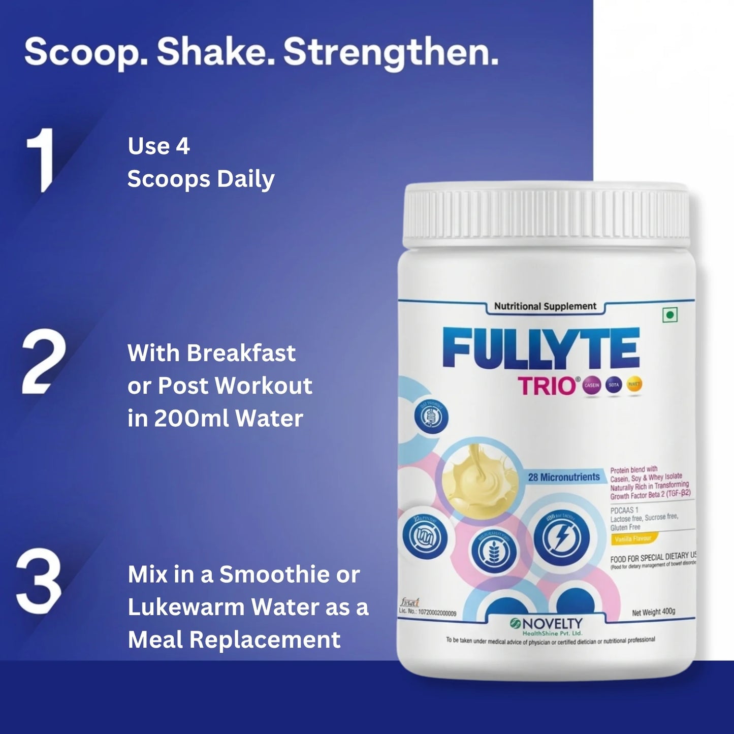 FULLYTE TRIO – Scientifically Crafted Complete Nutritional Supplement