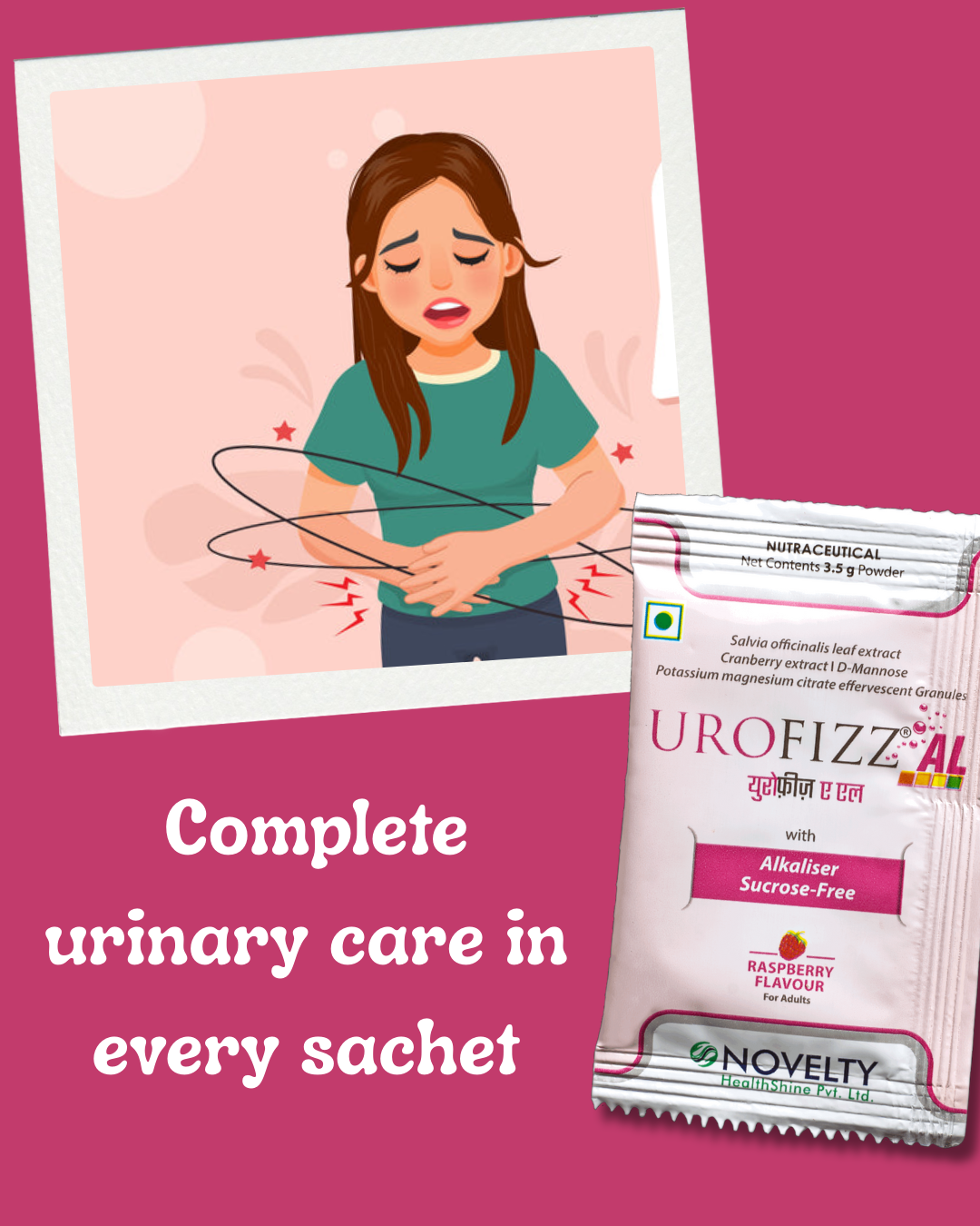 Complete urinary care in every sachet